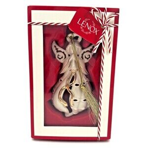 Lenox Angel of The Sea Christmas Holiday Ornament Porcelain 24K Gold Paint‎ Trim